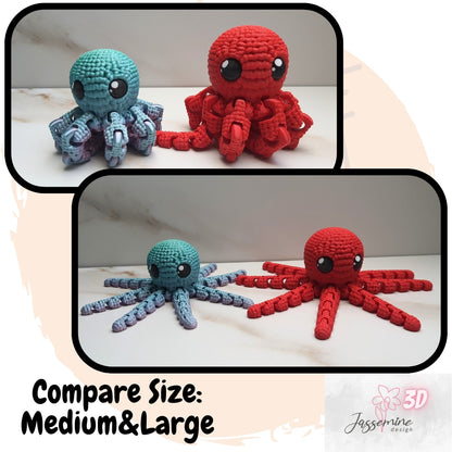 Crocheted Octopus - 3D Printed