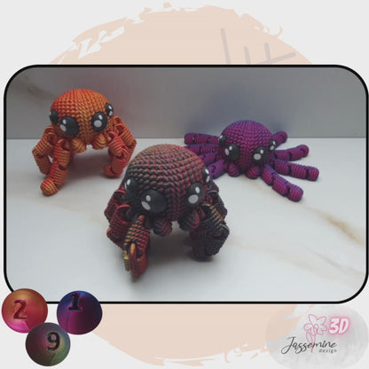 Crocheted Spider - 3D Printed
